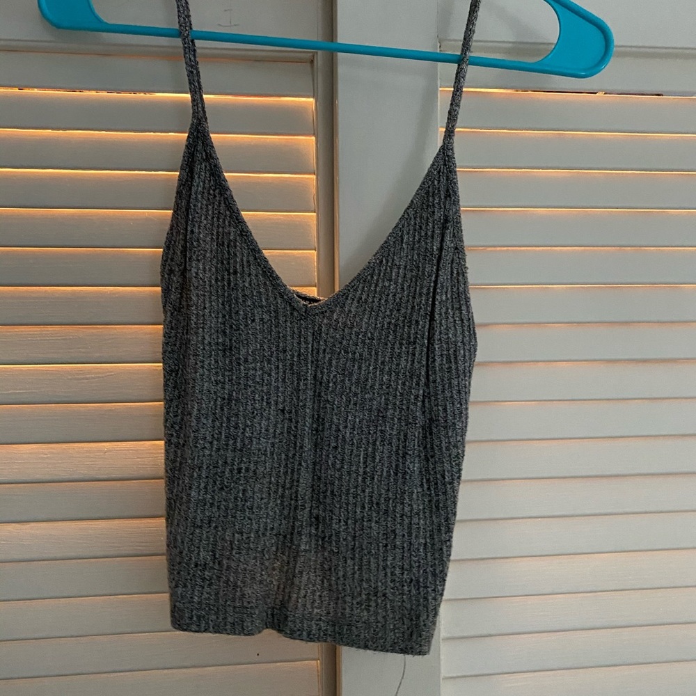 Grey crop top